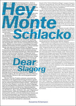 Paperback Susanne Kriemann: Hey Monte Schlacko / Dear Slagorg Book