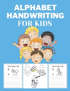 Paperback Alphabet Handwriting For Kids: activities for children: Preschool exercise book with visual words for preschoolers Book