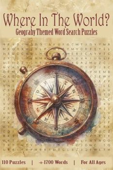 Paperback Where in the World?: Geography Themed Word Search Puzzles Book