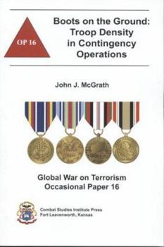 Paperback Boots on the Ground: Troop Density in Contingency Operations Book