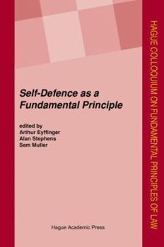 Hardcover Self-Defence as a Fundamental Principle: Volume Book