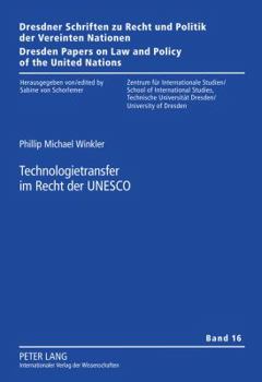 Technologietransfer Im Recht Der UNESCO