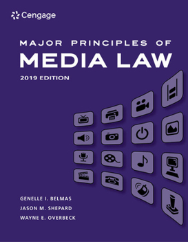 Paperback Major Principles of Media Law: 2019 Edition Book
