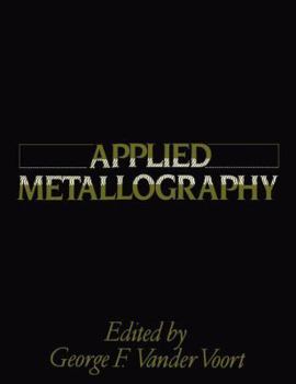 Hardcover Applied Metallography Book