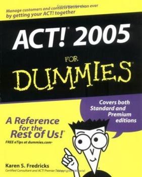 Paperback ACT! 2005 for Dummies Book