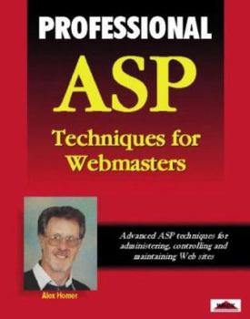 Paperback Professional ASP Techniques for Webmasters Book