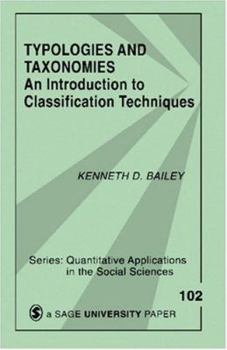 Paperback Typologies and Taxonomies: An Introduction to Classification Techniques Book