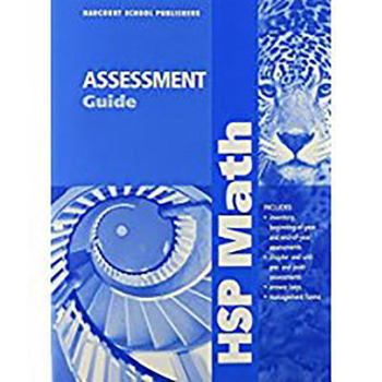 Paperback Harcourt School Publishers Math: Asmnt GD Te Gr 6 Book