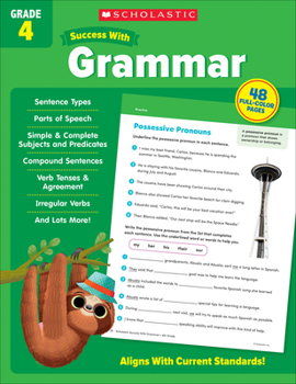 Paperback Scholastic Success with Grammar Grade 4 Workbook Book