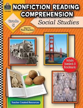 Paperback Nonfiction Reading Comprehension: Social Studies, Grade 5 Book