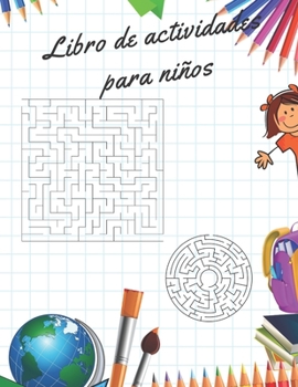 Paperback Libro de actividades para niños: Ahorcado + Sim + Puntos y Cajas + Cuatro en raya + Tic Tac Toe + Laberinto + Sudoku [Spanish] Book