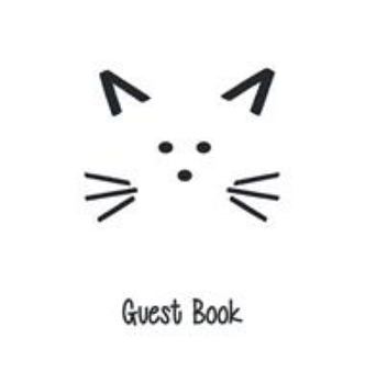 Hardcover Cat Guest Book, Guests Comments, B&B, Visitors Book, Vacation Home Guest Book, Beach House Guest Book, Comments Book, Visitor Book, Holiday Home, Retr Book