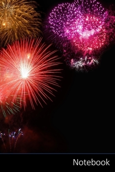 Paperback Notebook: シルベスター、新年の日、花火ӌ Book