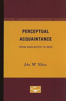 Paperback Perceptual Acquaintance: From Descartes to Reid Book