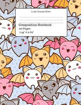 Paperback Cute Kawaii Bats Composition Notebook Book