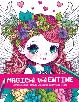 Paperback Magical Valentine: A Coloring Book of Cute Creatures and Sweet Treats Book