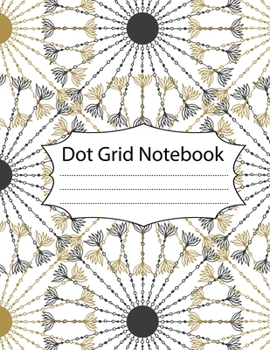 Paperback Dot Grid Notebook: 100 Dot Grid pages Notebook - (8.5 x 11 inches) Dotted Notebook Book