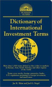 Paperback Dictionary of International Investment Terms Book