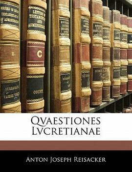 Paperback Qvaestiones Lvcretianae [Latin] Book