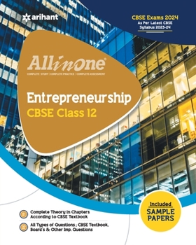 Paperback All In One Class 12th Entrepreneurship for CBSE Exam 2024 Book