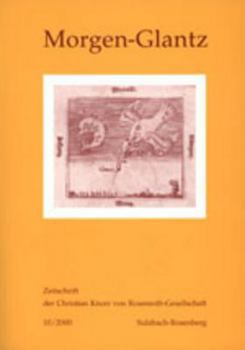 Hardcover Morgen-Glantz: Zeitschrift Der Christian Von Rosenroth-Gesellschaft- 10/2000 [German] Book