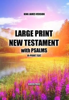 Paperback Large Print New Testament with Psalms [Large Print] Book