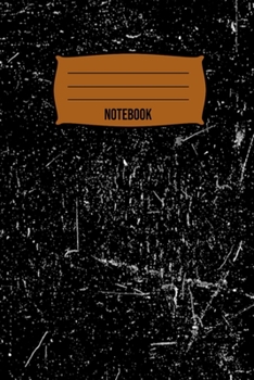 Vintage Grunge Black Marble Notebook: Elegant Black & White Marble Vintage Print Grunge Style Notebook Lined Paper Journal for Creative Writers or ... Size 6”x 9”, Great for Writing Down Daily