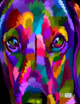 Sketchbook: Colorful dog Sketchbook : 110 Pages of 8.5"x 11" Blank Paper for Drawing, Doodling or Sketching