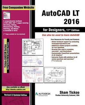 Paperback AutoCAD LT 2016 for Designers Book