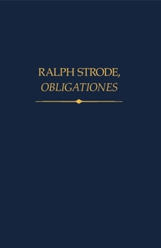 Hardcover Ralph Strode, Obligationes Book