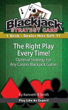 Blackjack Basic Strategy Chart: 1 Deck, Dealer Hits Soft 17