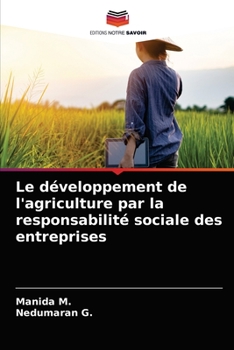 Paperback Le développement de l'agriculture par la responsabilité sociale des entreprises [French] Book