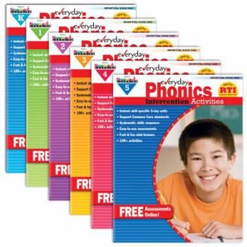 Misc. Everyday Phonics Intervention Activities Grade K-5 Set Book