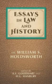 Hardcover Essays in Law and History Book