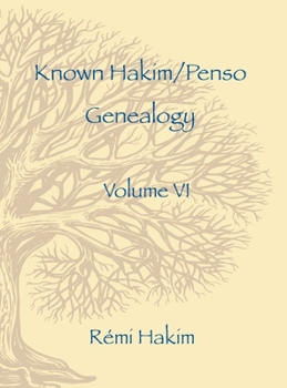 Hardcover Known Hakim/Penso Genealogy VI Book