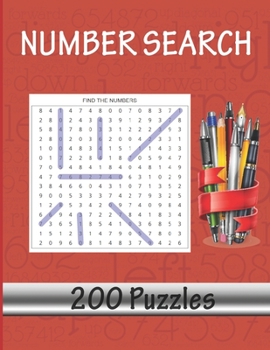 Paperback Number Search: 200 Large Print Puzzles To Pass The Hours During Lockdown [Large Print] Book