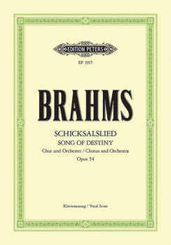 Paperback Schicksalslied (Song of Destiny) Op. 54 (Vocal Score) Book