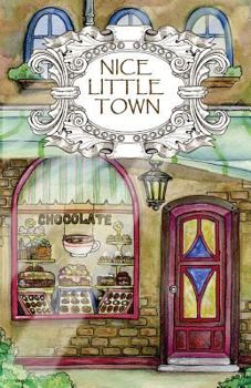 Paperback Adult Coloring Book: Nice Little Town Book