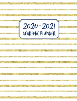 Paperback Academic Planner 2020-2021: Academic Year July 2020 - June 2021, 7 Subject Weekly Student Planner + Monthly Calendars & Goals Section, Homework Pl Book