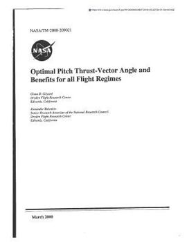Paperback Optimal Pitch Thrust-Vector Angle and Benefits for All Flight Regimes Book