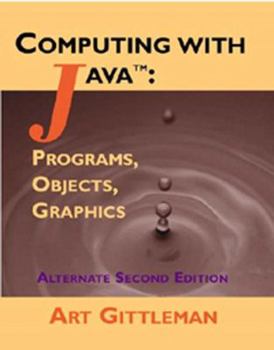 Paperback Computing with Java: Programs, Objects, Graphics [With CDROM] Book