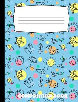 Paperback Composition Book: Doodle Composition Notebook Wide Ruled Book