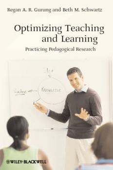 Paperback Optimizing Teaching and Learning: Practicing Pedagogical Research Book