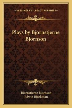 Paperback Plays by Bjornstjerne Bjornson Book