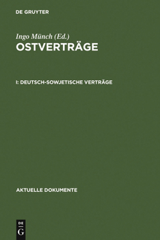 Hardcover Deutsch-Sowjetische Verträge [German] Book