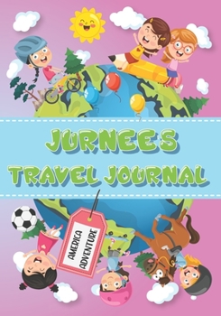 Paperback Jurnee's Travel Journal: Personalised Awesome Activities Book for USA Adventures Book