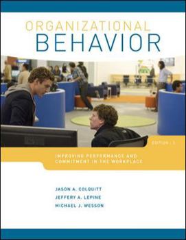 Hardcover Organizational Behavior: Improving Performance and Commitment in the Workplace [Large Print] Book