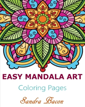 Paperback Easy Mandala Art Coloring Pages Book