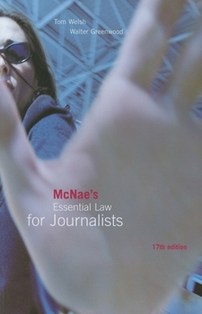 Paperback McNae's Essential Law for Journalists Book