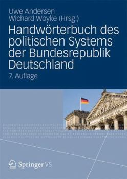 Hardcover Handw?rterbuch Des Politischen Systems Der Bundesrepublik Deutschland [German] Book